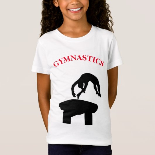 Coffre de gymnastique avec nom Girls T-shirt (Devant)