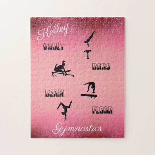 Coffre de gymnastique, Barres, Poutre, Puzzle pers (Vertical)
