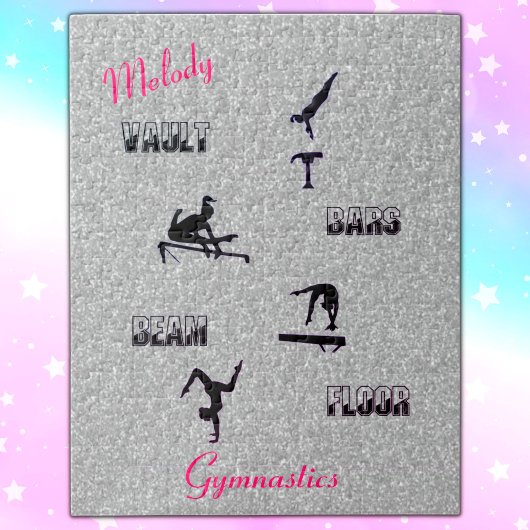 Coffre de gymnastique, Barres, Poutre, Puzzle pers