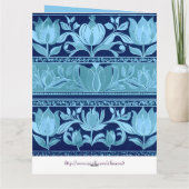 coffre de tulipe - carte de jour du nom (Dos)