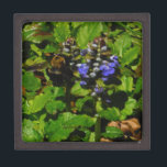 Coffret A Bijoux Baume d'abeille pourpre et bourdon<br><div class="desc">Fleur de baume d'abeille mauve,  fleurs et bourdons jaunes et noirs Photo de Sandy Closs prise au lac Arrowhead violet,  "baume d'abeille",  fleur,  fleurs,  fleurs,  fleurs,  printemps,  cerise,  cerises,  jardin,  mariage,  mariages, </div>