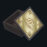 Coffret A Bijoux cinquantième Boîte-cadeau d'anniversaire de<br><div class="desc">Les images d'un Digitalbcon conçoivent comporter un thème de couleur d'or avec une série d'images, formes, motifs, styles et polices faits sur commande dans cette boîte-cadeau un-de-un-aimable "d'anniversaire de mariage d'or". Cette conception attrayante et élégante fait au cadeau parfait pour cela les couples parfaits sur atteindre cet anniversaire d'étape importante...</div>