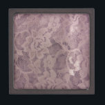 Coffret A Bijoux Dentelle de lavande<br><div class="desc">Dentelle Lilac avec fleurs.</div>