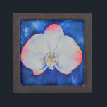 Coffret A Bijoux Elégante orchidée d'aquarelle blanche rose<br><div class="desc">Elégante orchidée d'aquarelle blanche rose</div>