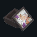 Coffret A Bijoux Mariage de feuille de coeur pourpre de forêt<br><div class="desc">Mariage de feuille de coeur pourpre de forêt</div>