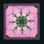 Coffret A Bijoux Motif Motif Monogramme noir et rose joli<br><div class="desc">Black and Pink Floral Fashion Motif Monogram Art Print Présentation de "Black and Pink Floral Fashion Motif Monogram Art Print", une pièce étonnante et élégante qui combine élégance florale avec modernité. Le texte "Azusa" intégré dans le motif ajoute une touche unique, créant une pièce moderne et attrayante, parfaite pour ajouter...</div>