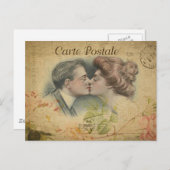 Coffret de baiser Vintage moderne Carte postale (Devant / Derrière)