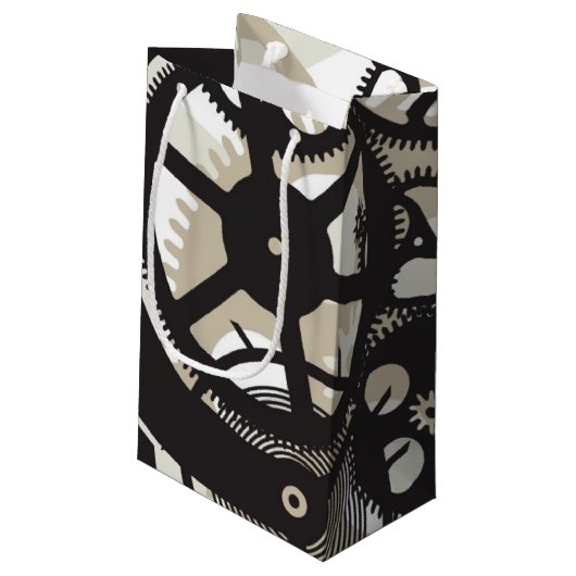 Cog-wielen Klein Cadeauzakje (Achterkant Gekanteld)