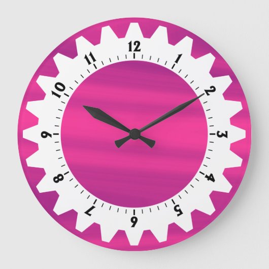 Cogged 01 - Pink Sky Grote Klok (Voorkant)