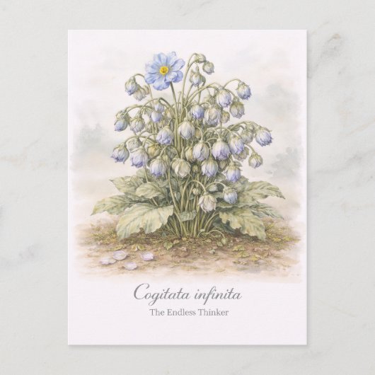 Cogitata infinita - The Endless Thinker Botanical Briefkaart (Voorkant)