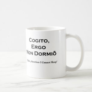 Cogito Ergo Sum en het onvermijdelijke corollarium Koffiemok