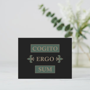 Cogito ergo sum feestdagenkaart