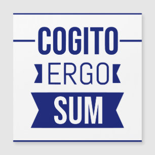 Cogito ergo sum - Latijnse uitdrukking