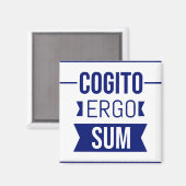 Cogito ergo sum - Latijnse uitdrukking Magneet (Voorkant / Achterkant)
