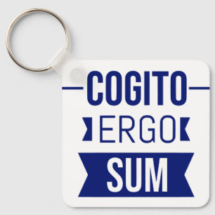 Cogito ergo sum - Latijnse uitdrukking Sleutelhanger