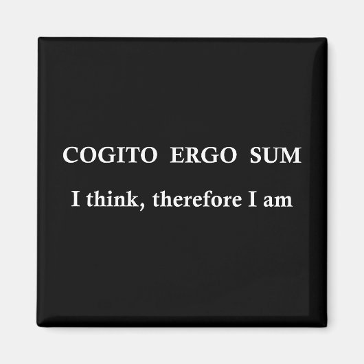 Cogito ergo sum magneet (Voorkant)