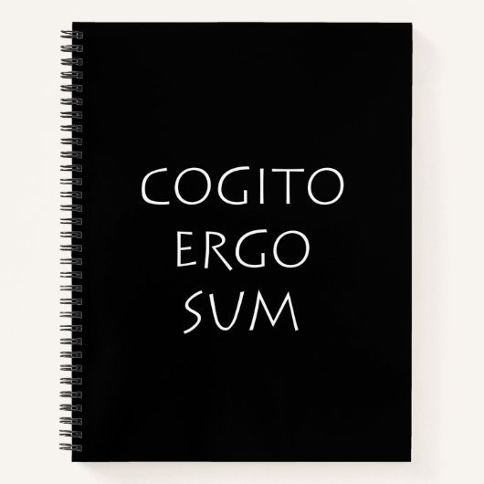 Cogito ergo sum notitieboek (Voorkant)