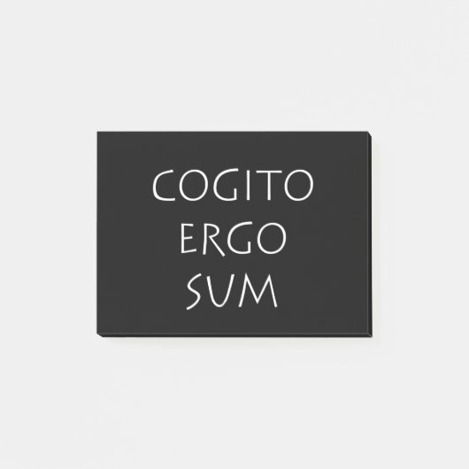 Cogito ergo sum post-it® notes (Voorkant)
