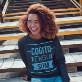 Cogito ergo sum - Sweatshirt de phrase latine