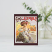 Cognac Advertisement Briefkaart (Staand voorkant)