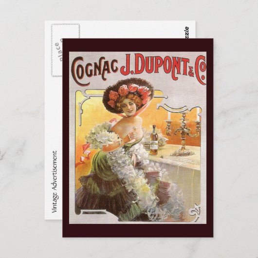  Cognac Advertisement Briefkaart (Voorkant / Achterkant)