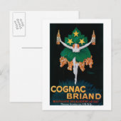 Cognac Briand Promotion Poster Briefkaart (Voorkant / Achterkant)