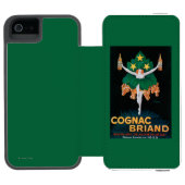 Cognac Briand Promotion Poster Incipio iPhone Portemonnee Hoesje (Agenda Open)