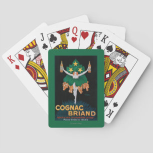Cognac Briand Promotion Poster Pokerkaarten