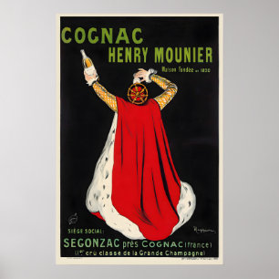 Cognac Henry Mounier Leonetto Cappiello Eten en Poster