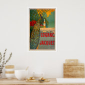 Cognac Jacquet Vintage Food&Drink Poster (Cuisine)