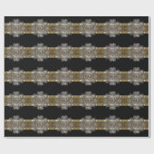 Cognac Monogram Glossy Beauty Cadeaupapier (Vlak)