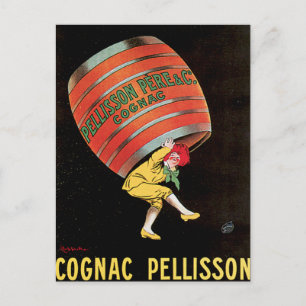 Cognac Pellisson Drink wijn en kunst Briefkaart