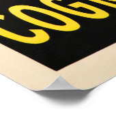 Cognac Pellisson Poster vintage de canon à boisson (Coin)