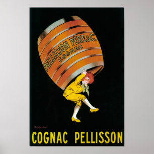 Cognac Pellisson Promotional Poster Frankrijk