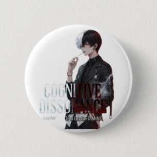 Cognitieve Dissonantie Esthetische Anime Jongen Ku Ronde Button 5,7 Cm