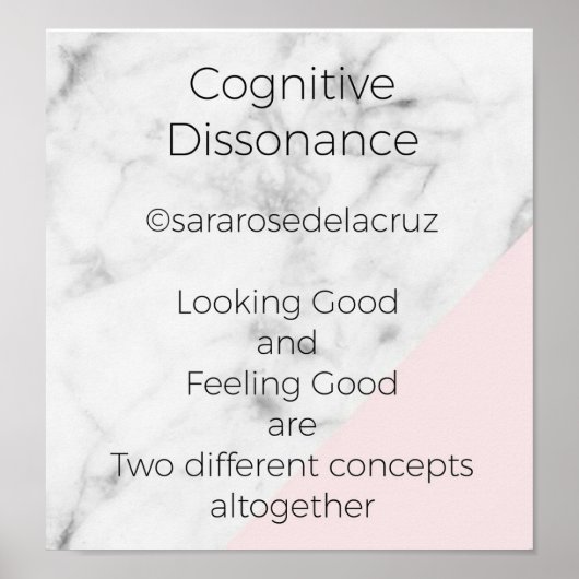 Cognitive Dissonance / Original Poem / ©SRD Poster (Voorkant)