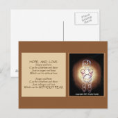 cohabitent espoir et amour bulle gens carte postal (Devant / Derrière)