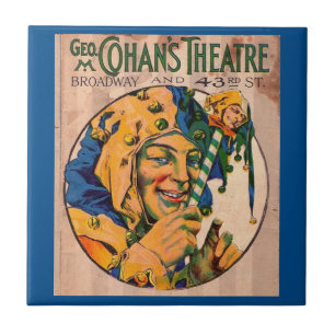 Cohan's theaterafdekplaatje van 1920 tegeltje