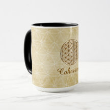 "Coherentie" Flower of Life Mok