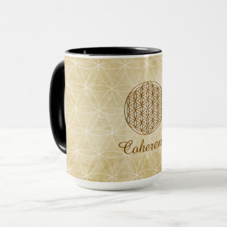 "Coherentie" Flower of Life Mok