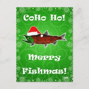 CoHo Ho!  Fishmas sur Green - Carte postale