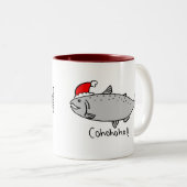 Cohohoho Kerstzalmondool Tweekleurige Koffiemok (Voorkant rechts)