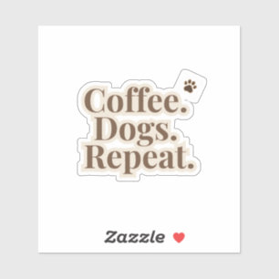 Cohoudende Honden Herhaal Sticker Hond Liefhebbe