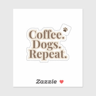 Cohoudende Honden Herhaal Sticker | Hond Liefhebbe