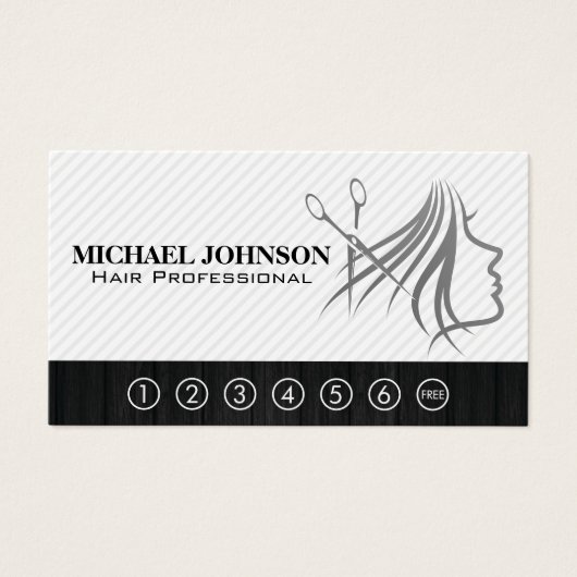 Coiffeur | Beauté | Carte de pointage (Devant)
