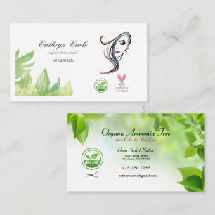 Coiffeur bio Cartes de visite