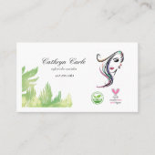 Coiffeur bio Cartes de visite (Devant)