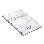 coiffeur carnet de rendez-vous marbre gris (Côté Droit)