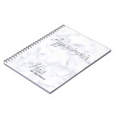 coiffeur carnet de rendez-vous marbre gris (Côté gauche)