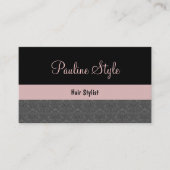Coiffeur Carte de visite Damask (Devant)